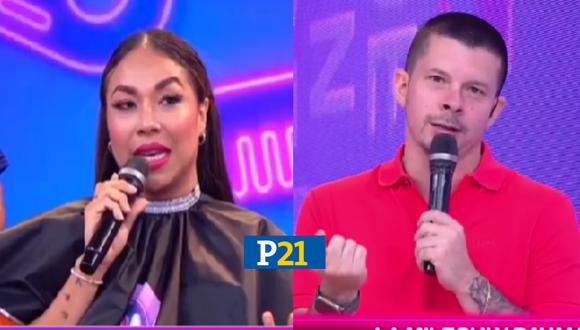Dayanita se incomodó por comentarios del esposo de Korina Rivadeneira. (Imagen: América TV)