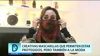 Peruanos utilizan mascarillas con estampados de moda