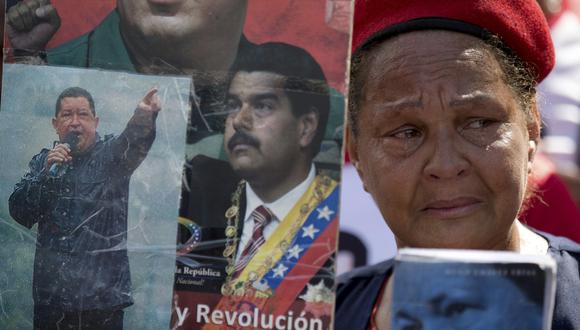 Chávez y Maduro. (AP)