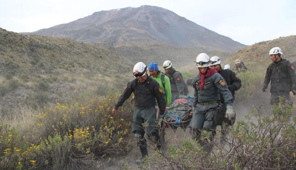 Hallan cuerpo de turista español que falleció tras lanzarse en parapente desde el Misti. (Miguel Idme/Perú21)