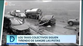 El peligro de los taxis colectivos informales