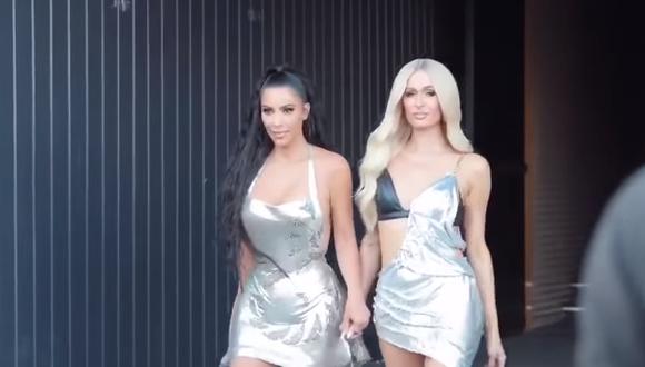 La popular Kim Kardashian acaba de publicar una serie de fotografías del detrás de cámaras del nuevo videoclip de Paris Hilton. (Foto: Captura de pantalla)