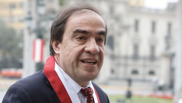 Yonhy Lescano anuncia su renuncia a la Comisión de Ética. (César Campos)