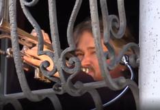 Italia se conmueve con la música de un trompetista en medio de cuarentena decretada por el gobierno