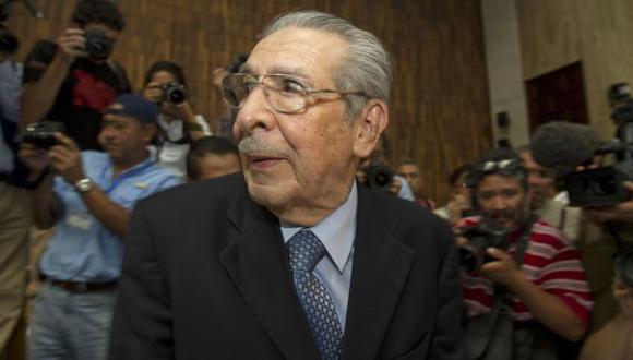 Rechazan amnistía a exdictador guatemalteco acusado de genocidio Efraín Ríos Montt. (AP)