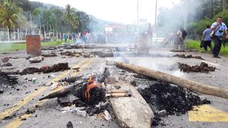Huánuco: Violento enfrentamiento entre la Policía y estudiantes de la Universidad de la Selva