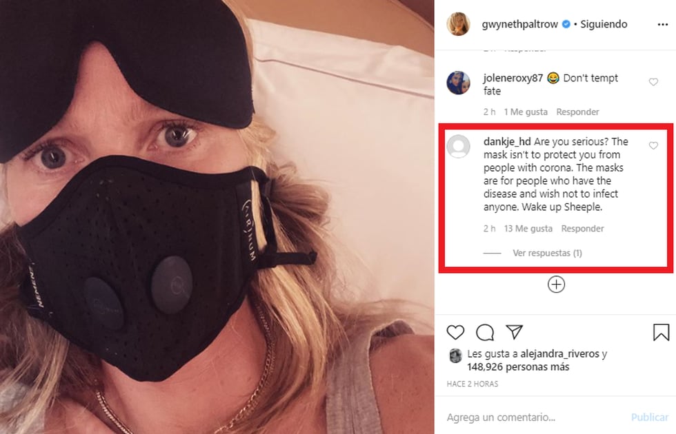 Resultado de imagen de gwyneth paltrow con mascarilla