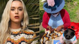 Katy Perry luce vestido tejido por artesana peruana en el video oficial de “Electric”, su nueva canción