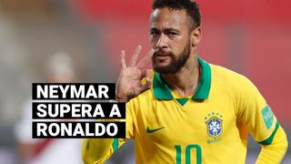 Neymar se convierte en el segundo goleador histórico de Brasil tras superar a Ronaldo Nazario