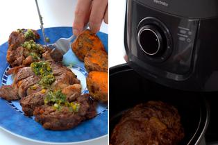 Aprende estos trucos para cocinar un corte de carne en el air fryer como si fuera en parrilla