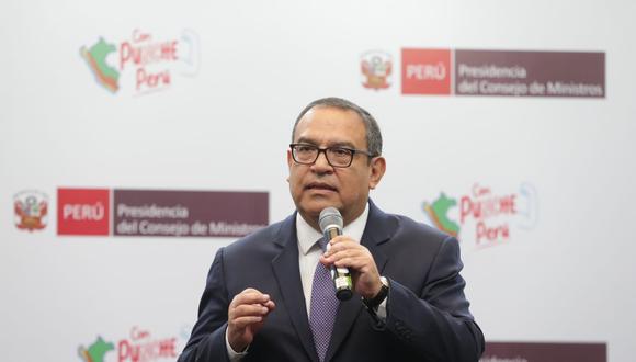 Alberto Otárola anunció reformas. (Foto: PCM)