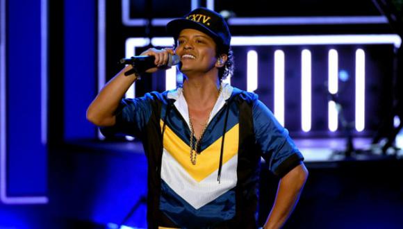 Bruno Mars llegará a Perú el 30 de noviembre. (AFP)