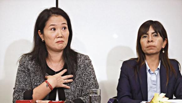 Keiko Fujimori y su abogada Giuliana Loza ahora son investigadas en el mismo caso de presuntos aportes irregulares. (Perú21)
