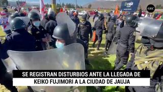 Jauja: se registran disturbios ante la llegada de Keiko Fujimori