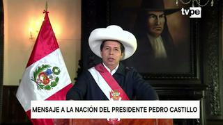 Pedro Castillo anunció que hará una recomposición del Gabinete Ministerial