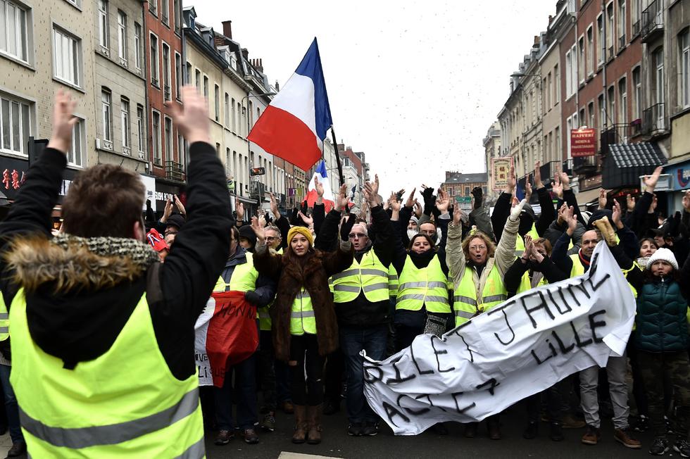 Sétima jornada de protesta de los chalecos amarillos en Paris (29-11-18) (Foto: AFP)