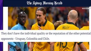 Prensa australiana califica a Perú como un equipo falto de calidad