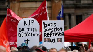 Británicos se movilizan contra el “golpe de Estado” de Boris Johnson [FOTOS]