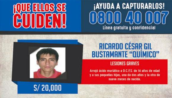 Este delincuente era buscado desde el pasado 20 de enero del 2015. Fue capturado en Chiclayo. (Min.Inter)