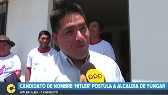 Hitler Alba Sánchez es un candidato por Somos Perú a la alcaldía de Yungar, distrito de la provincia de Carhuaz (Áncash). (Video: RPP)
