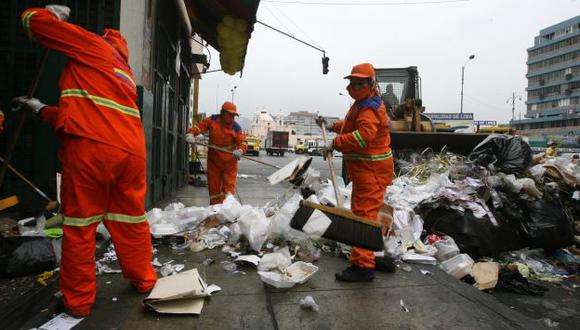 Municipalidad de Lima destinará 225 trabajadores para limpieza por Año Nuevo. (USI)