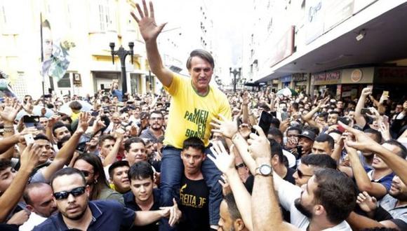 Bolsonaro fue apuñalado por un atacante la semana pasada en un mitin de campaña y ha estado hospitalizado desde entonces. | Foto: EFE