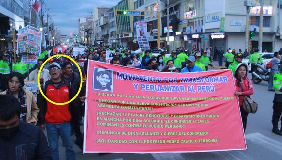 ‘Melquiades’ es uno de los que están encabezando las movilizaciones contra el gobierno en Junín.