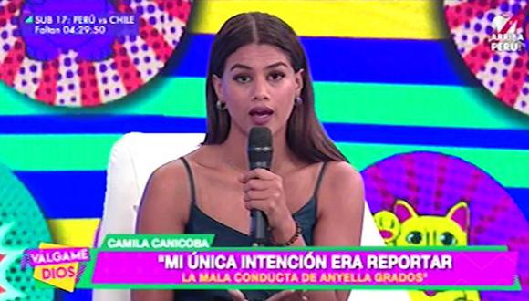 Camila Canicoba se defiende tras grabar a Anyella Grados: “Hice lo correcto”. (Foto: Captura)
