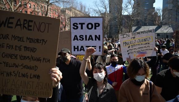 Asiáticos se sienten presa del odio y racismo en EE.UU. (Foto: Ed JONES / AFP)