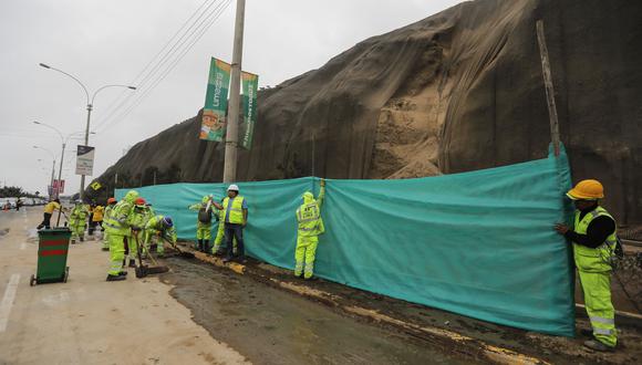 La Municipalidad de Lima se pronunció sobre el deslizamiento de piedras y tierras en el acantilado de la Costa Verde. (Difusión)