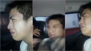 Ladrón llora desconsoladamente tras ser detenido por robar un celular [VIDEO]
