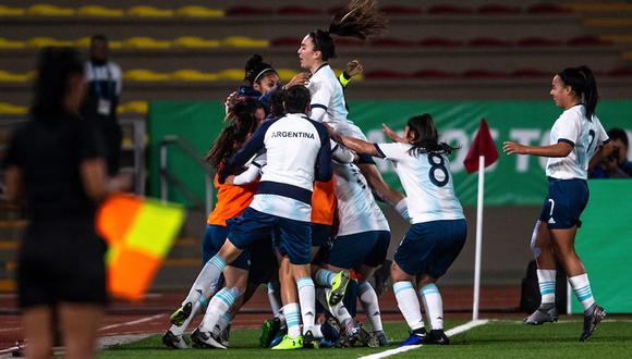 Argentina va por el primer lugar del grupo B del fútbol femenino. (Foto: Gabriel Heusi / Lima 2019 Lima 2019)