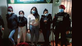 El Agustino: Cae banda de ‘cogoteras’ que era encabezada por una joven que registra 31 denuncias por diversos delitos
