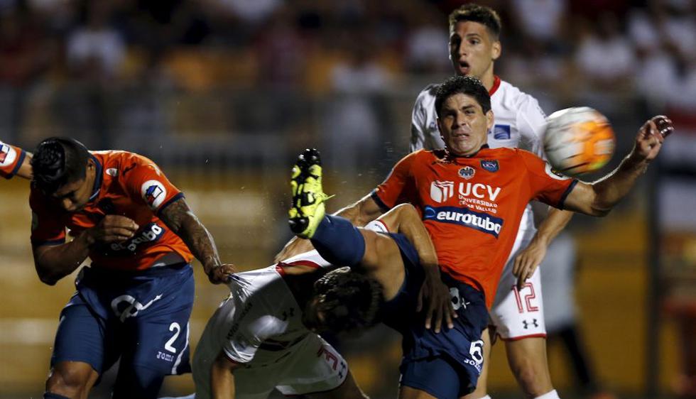 César Vallejo cayó 1-0 ante Sao Paulo en Brasil y quedó fuera de la Copa Libertadores. (Reuters)