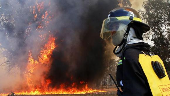 Chile: Bombero murió calcinado tras rescatar a una familia en incendio forestal. (EFE)