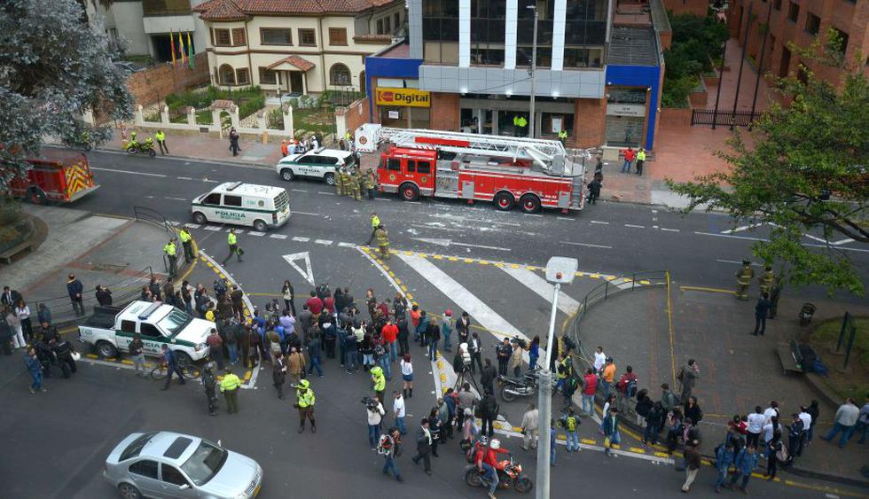 Colombia: 10 heridos tras explosiones en zona financiera e industrial de Bogotá. (AFP)