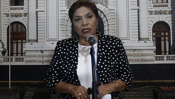 Luz Salgado afirmó que aprobar ley contra apología al terrorismo es una prioridad. (Renzo Salazar)
