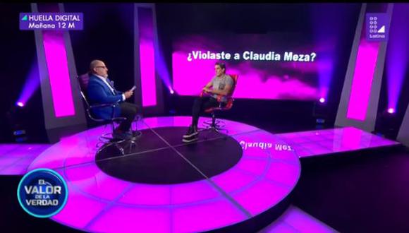 “El valor de la verdad”: Faruk Guillén negó haber violado a Claudia Meza. (Foto: Captura de video)