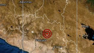 IGP: sismo de magnitud 3,4 se reportó en Caylloma, Arequipa