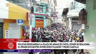 Elecciones 2021: Cientos de personas intentan ingresar a la Plaza de Armas de Chota