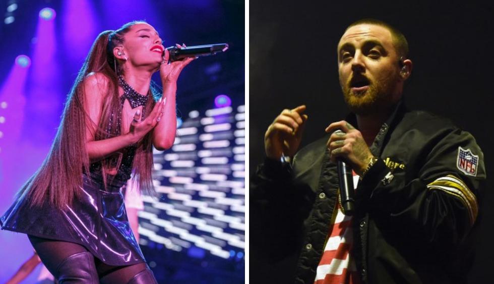 Ariana Grande escucha sus canciones de Mac Miller. | Foto: AFP