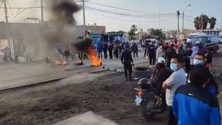 Pescadores artesanales bloquean vía entre Pisco y Paracas en protesta por cuota de pesca 