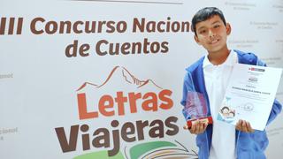 Reconocen a escolar de Villa El Salvador como el mejor niño cuentista del Perú