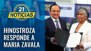 César Hinostroza responde a María Zavala: “Mintió al decir que yo no era confiable” [VIDEO]