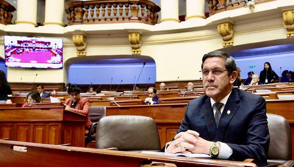 Jorge Chávez Cresta negó que armamento usado en Ecuador sea de origen peruano. (Foto: Congreso)