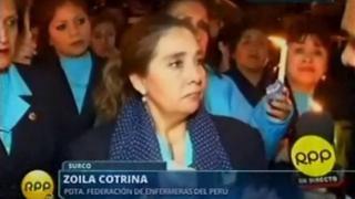 Surco: Enfermeras protestaron frente a la casa de Ollanta Humala