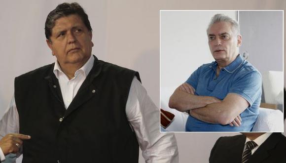 Alan García no ve con buenos ojos que el nuevo jale de César Acuña sea el publicista Luis Favre. (USI)