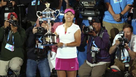 Li Na se emocionó al ganar su segundo Grand Slam. (EFE)