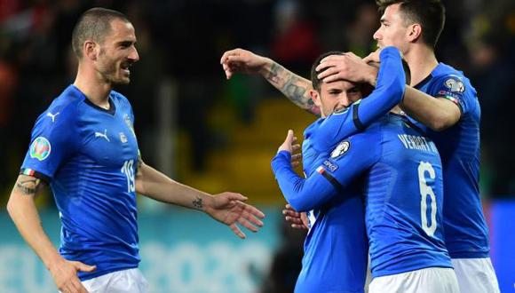 Italia busca ante Bosnia su noveno triunfo al hilo en las Clasicatorias a la Euro. (Foto: AFP)