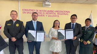 Junín: SaludPol suscribió convenio con hospital “El Carmen” en beneficio de la familia policial